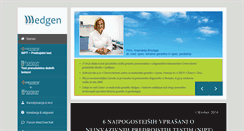 Desktop Screenshot of medgen.si